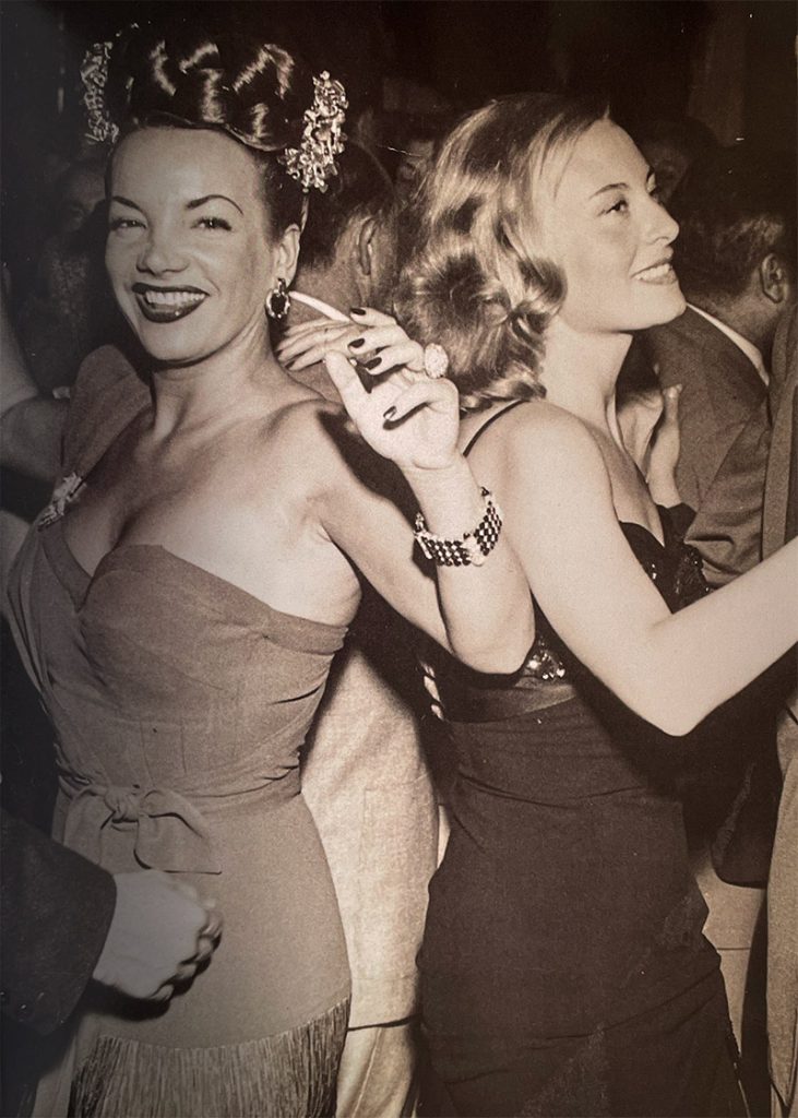 Carmen Miranda e Michele Morgan