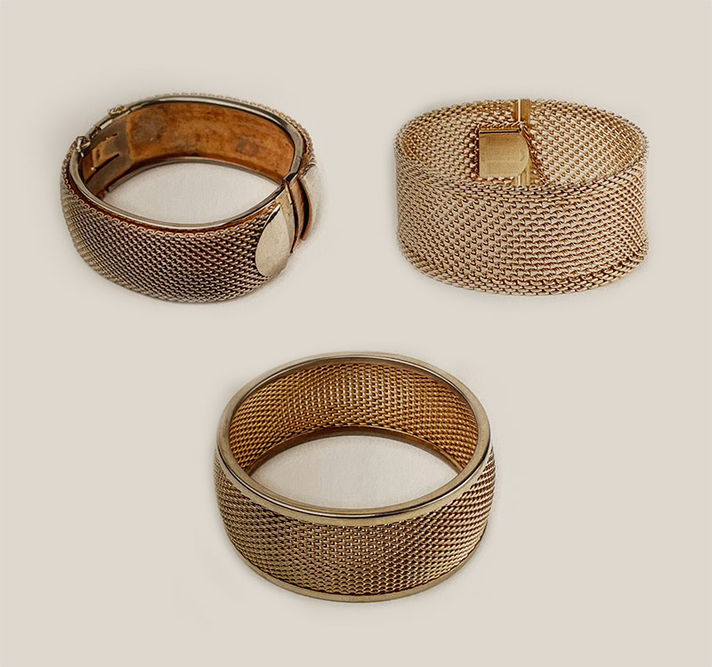 Conjunto de três braceletes